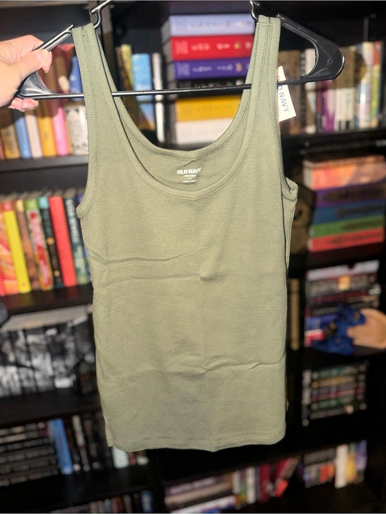 Old Navy Tops - Old Navy First-Layer Ribbed Scoop-Neck Tank Top Green Size Medium